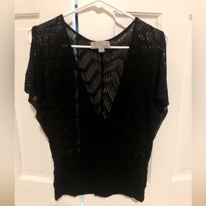 M Missoni sheer top. Black. Size 2
